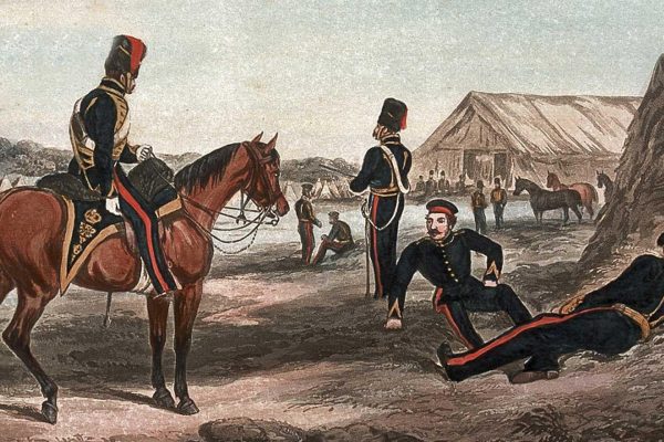 8th (The King's Royal Irish) Regiment of Light Dragoons (Hussars) at Chobham, 1853
