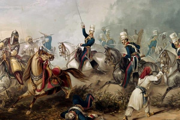 Charge of the 3rd King's Own Light Dragoons at Chilianwala, 1849