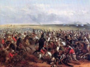 Charge of the 3rd King's Own Light Dragoons at the Battle of Chillianwallah' 13 January 1849.