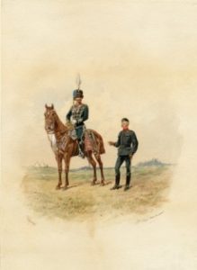 3rd King's Own Hussars 1900- Simkin, Richard, 1840-1926 (artist)