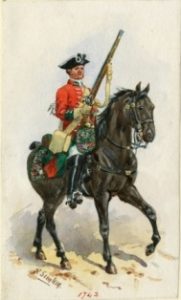 The 4th Queens Own Regiment of Dragoons, 1748