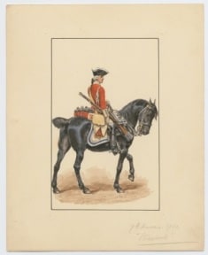 7th Hussars, 1760. "Stawboots" - Woodville, Richard Caton, (artist)