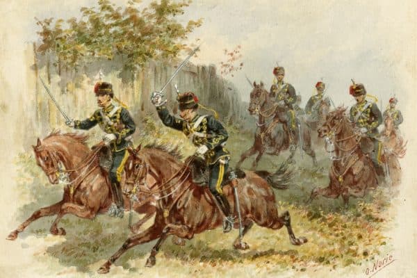 7th Queen's Own Hussars, 1886 - Norie, Orlando, 1832-1901 (artist)