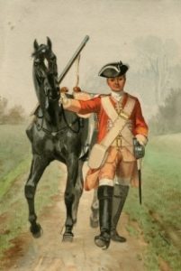 8th Hussars when Henry Conyngham's Regiment of Dragoons 1706- Sumner, Percy (artist)