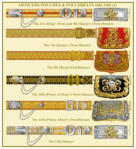 Hussar Officer's Pouches & Pouchbelts, 1881-1902