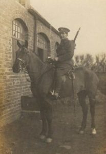 Mounted soldier of the 4th Hussars
