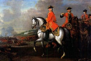 King George at Dettingen, 1743 - © BritishBattles.com