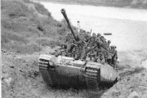 B Squadron carrying Royal Northumberland Fusiliers, April 1951