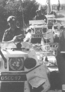 Setting off for a patrol in Cyprus, 1979