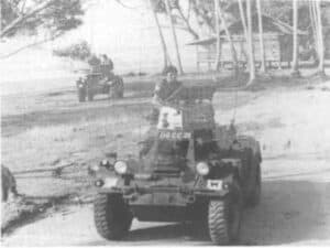 Squadron on patrol along the Indonesian border.