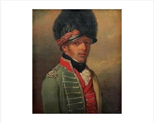 Portrait of Lieutenant Colonel Samuel Cook of the 8th King's Royal Regiment of Irish Light Dragoons 1800.