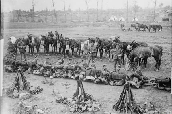 Awaiting for the orders to advance.© IWM (Q 1228)