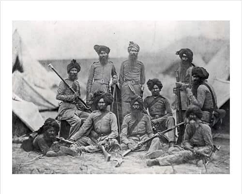 Sikh officers after the mutiny