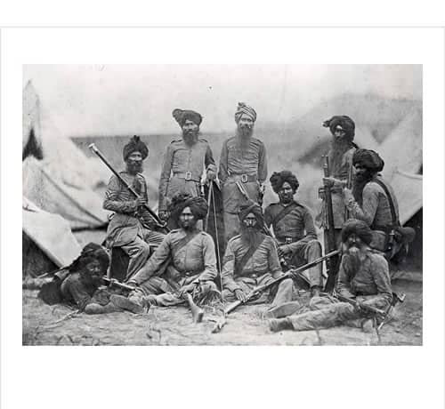 Sikh officers after the mutiny