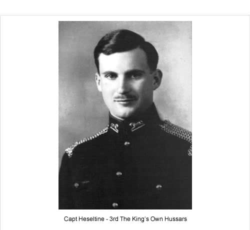 Capt Heseltine 'A' Squadron Leader, 3rd Hussars