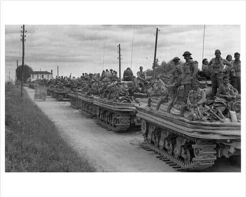Sherman DD Tanks of 'B' Squadron, 7th Hussars, 30th April 1945