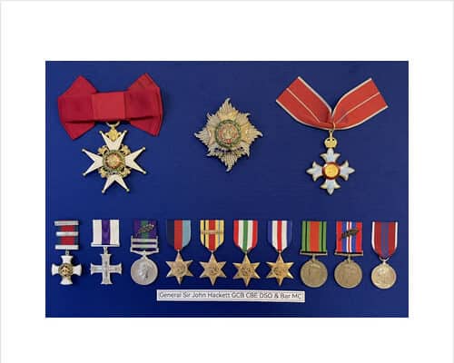 Gen Sir John Hackett - medal set