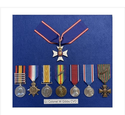 Lt Col W Gibbs - medal set