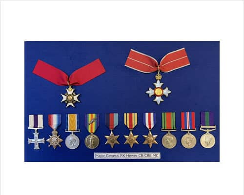 Maj Gen RK Hewer - medal set
