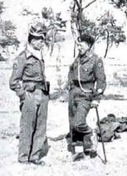 Capt GNR Whitfield, MC (left)